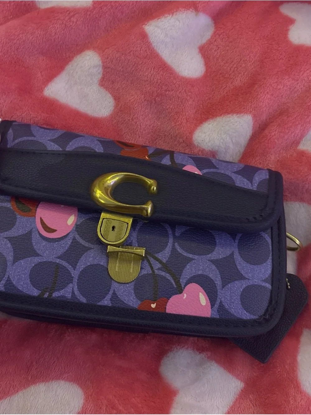 Coach purple signature